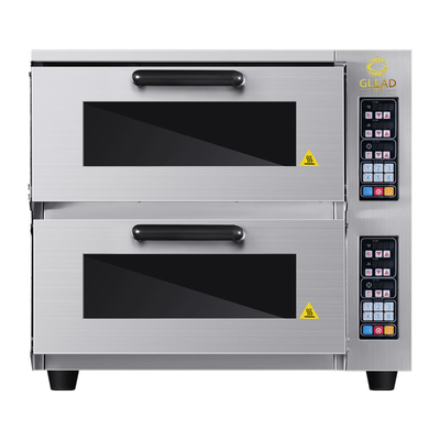 পেইন্টিং 220-240V 50HZ সহ 2-স্তর পিজা / রুটি বেকিং সরঞ্জাম
