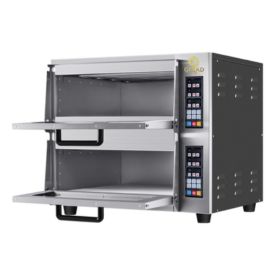 পেইন্টিং 220-240V 50HZ সহ 2-স্তর পিজা / রুটি বেকিং সরঞ্জাম