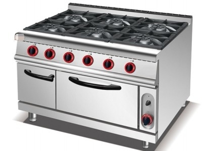 স্টেইনলেস স্টীল GL-RS-6 রান্নার সরঞ্জাম NG/LPG 3.95/5.66Kg/h গ্যাস খরচ
