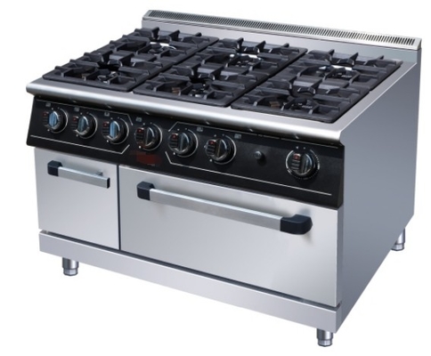 স্টেইনলেস স্টীল GL-RS-6 রান্নার সরঞ্জাম NG/LPG 3.95/5.66Kg/h গ্যাস খরচ