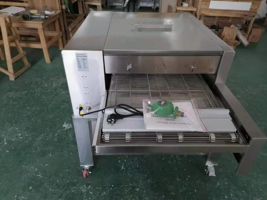 বাণিজ্যিক গ্যাস বেকিং ওভেন 220V/50Hz এলপিজি এলএনজি 0-400.C তাপমাত্রা 80 কেজি নেট ওজন