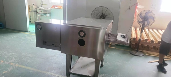 মার্বেল বেস গ্যাস বাণিজ্যিক বেকিং সরঞ্জাম 3N-380V/50Hz কনভেয়র চুলা 0-400.C তাপমাত্রা