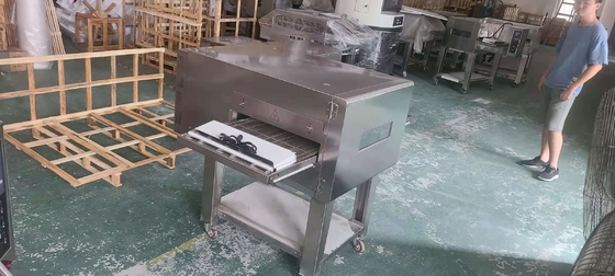 মার্বেল বেস গ্যাস বাণিজ্যিক বেকিং সরঞ্জাম 3N-380V/50Hz কনভেয়র চুলা 0-400.C তাপমাত্রা