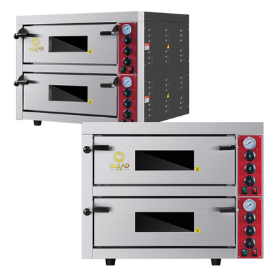 বাণিজ্যিক পিৎজা বেকিং ওভেন 9kW পাওয়ার 3N-380V/220-240V ভোল্টেজ 115KG ওজন।