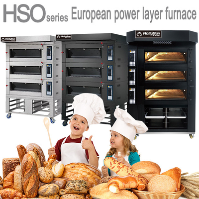 পেশাগত বৈদ্যুতিক বেকারি পিজা ওভেন 380V 50HZ রুটি বেকিং সরঞ্জাম