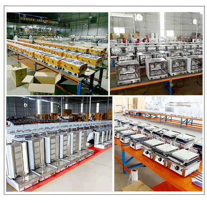 বাণিজ্যিক রান্নাঘর রান্নার সরঞ্জাম 12.5kw পাওয়ার রেঞ্জ ভারী দায়িত্ব স্টেইনলেস স্টীল বৈদ্যুতিক গ্রিল