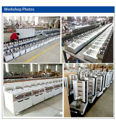 800×900×850 70 দ্রুত এবং সুবিধাজনক খাবার জন্য ফাস্ট ফুড রান্নাঘর সরঞ্জাম