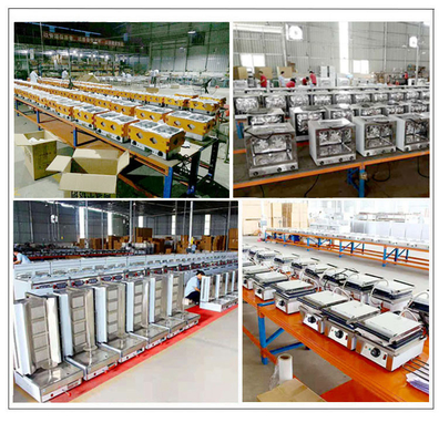 800×900×850 70 উচ্চ ভলিউম উৎপাদনের জন্য স্টেইনলেস স্টীল ফাস্ট ফুড রান্নাঘরের সরঞ্জাম
