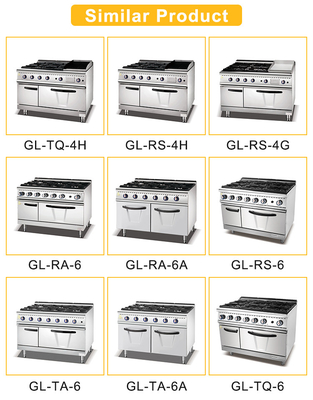 80L GL-RS রেস্তোরাঁর রান্নার সরঞ্জাম গ্যাস খরচ LPG/NG 1.76/2.2Kg/h