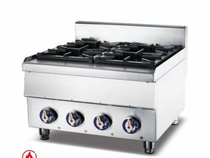 বাণিজ্যিক গ্যাস ফ্রিজার 2 বার্নার সঙ্গে 11.2kw পাওয়ার R1 3/4 গ্যাস সংযোগ
