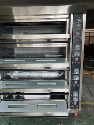 485g গ্যাস ডেক ওভেন বেকারি / খাদ্য উৎপাদনের জন্য 0.3KW পাওয়ার 220V50HZ ভোল্টেজ