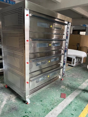 485g গ্যাস ডেক ওভেন বেকারি / খাদ্য উৎপাদনের জন্য 0.3KW পাওয়ার 220V50HZ ভোল্টেজ