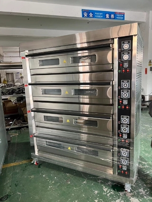 485g গ্যাস ডেক ওভেন বেকারি / খাদ্য উৎপাদনের জন্য 0.3KW পাওয়ার 220V50HZ ভোল্টেজ