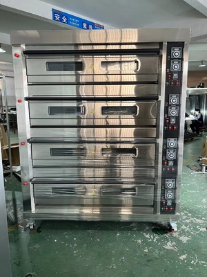 485g গ্যাস ডেক ওভেন বেকারি / খাদ্য উৎপাদনের জন্য 0.3KW পাওয়ার 220V50HZ ভোল্টেজ