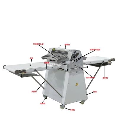 ভারী দায়িত্ব উল্লম্ব আটা শীট 0.75kw ক্ষমতা 6.5kg সর্বোচ্চ আটা ওজন রান্নাঘর সরঞ্জাম