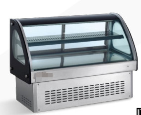 মিনি কেক শোকেস 220V/50Hz ইন্ডাস্ট্রিয়াল রেফ্রিজারেশন সরঞ্জাম ইনসুলেটেড গ্লাস সহ