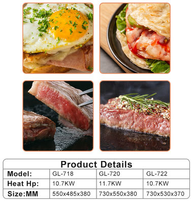 2800Pa এলপিজি গ্যাস গ্রিল লাইটওয়েট 30 কেজি রান্নাঘর রান্নার সরঞ্জাম এমনকি তাপ বিতরণ সঙ্গে