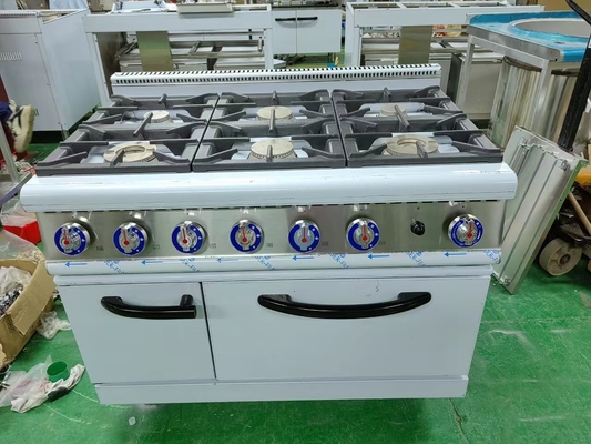 গ্যাস রেঞ্জ GH-987A 4 বার্নার গ্যাস চুলা সঙ্গে ভারী দায়িত্ব রেস্টুরেন্ট রান্না জন্য