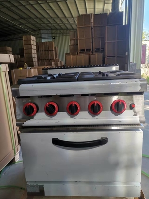 গ্যাস রেঞ্জ GH-987A 4 বার্নার গ্যাস চুলা সঙ্গে ভারী দায়িত্ব রেস্টুরেন্ট রান্না জন্য