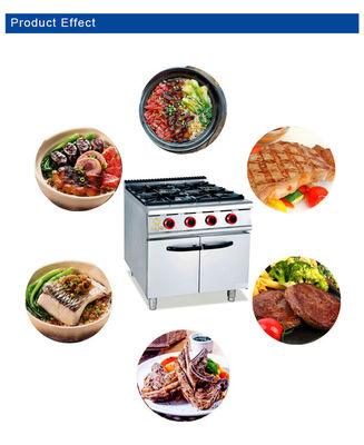 শক্তিশালী বাণিজ্যিক হোটেল সরঞ্জাম জ্বলছে 4pcs সঙ্গে তাপমাত্রা নিয়ন্ত্রণ পরিসীমা 120 ¢ 330C