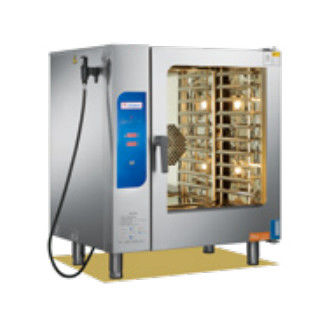 স্টেইনলেস স্টীল কম্বি বাষ্প চুলা 220V-240V রস্টিং স্টিমিং সরঞ্জাম সামঞ্জস্যযোগ্য তাপমাত্রা সঙ্গে