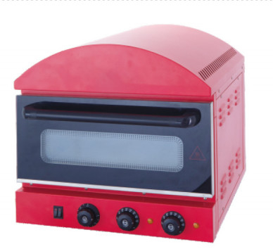সিলভার স্টেইনলেস স্টীল পিজা ওভেন 50-300°C তাপমাত্রা যান্ত্রিক নিয়ন্ত্রণ প্যানেল সহ রান্না সরঞ্জাম