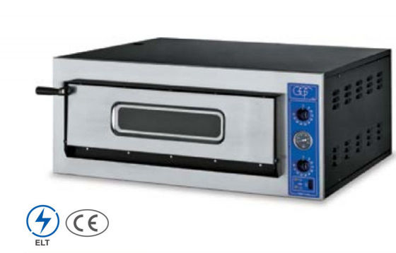 স্টেইনলেস স্টীল পিৎজা ওভেন মেকানিক্যাল কন্ট্রোল প্যানেল বেকিং ফাংশন সিলভার ফিনিস