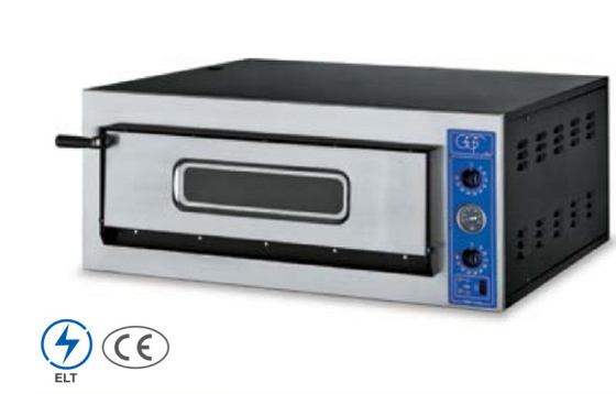 সিলভার স্টেইনলেস স্টীল 220V-240V রান্নাঘর পিজা ওভেন 50-300 °C তাপ নিয়ন্ত্রণ সঙ্গে