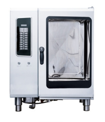 220V-240V সিলভার স্টেইনলেস স্টীল কনভেনশন ওভেন 0-350 °C তাপমাত্রায় নির্ভুল বেকিং জন্য