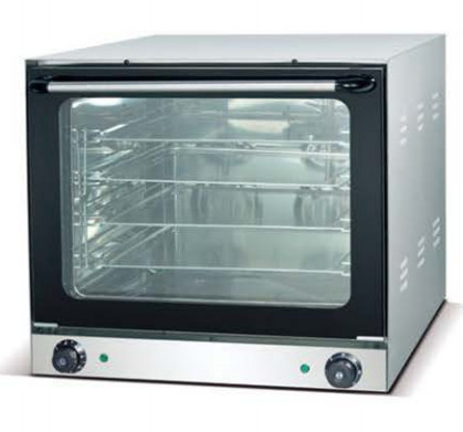 220V-240V সিলভার স্টেইনলেস স্টীল কনভেনশন ওভেন 0-350 °C তাপমাত্রায় নির্ভুল বেকিং জন্য