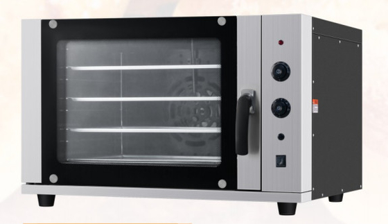 বাণিজ্যিক সিলভার স্টেইনলেস স্টীল চুলা 0-350°C তাপ নিয়ন্ত্রণ 220V-240V ভোল্টেজ বেক নিখুঁতভাবে