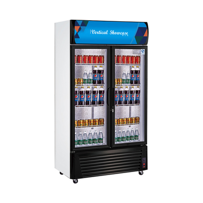 স্টেইনলেস স্টীল পানীয় ডিসপ্লে কুলার 220W 680L রেস্টুরেন্ট শীতল করার ক্ষমতা