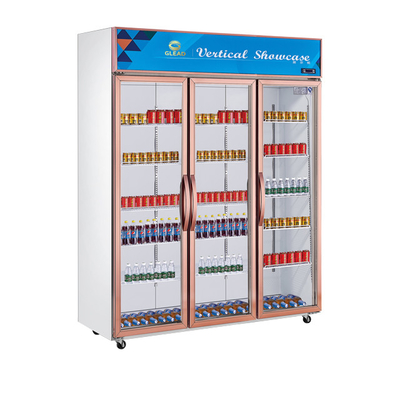 স্টেইনলেস স্টীল পানীয় ডিসপ্লে কুলার 220W 680L রেস্টুরেন্ট শীতল করার ক্ষমতা
