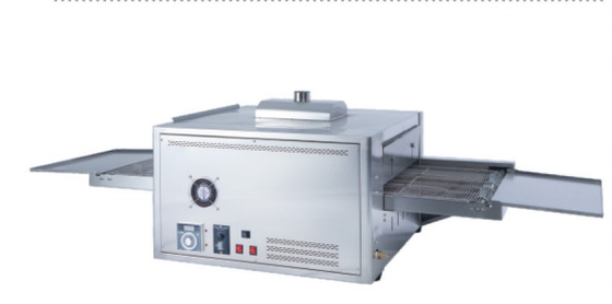 220-240V সিলভার স্টেইনলেস স্টীল পিজা ওভেন 50-400°C টেম্প কনভেয়র পিজা ওভেন