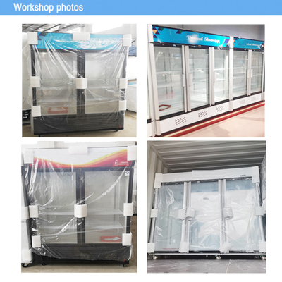 395W স্টেইনলেস স্টীল পানীয় ডিসপ্লে কুলার 0 ~ 10.C এ বাণিজ্যিক পানীয় ঠান্ডা জন্য