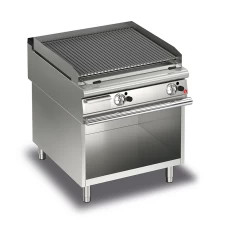 সিলভার অ্যান্ড হোয়াইট 220V-240V আয়রন লাভা রক গ্রিল ডিজিটাল কন্ট্রোল প্যানেল তাপমাত্রা 500 থেকে 700 ডিগ্রী