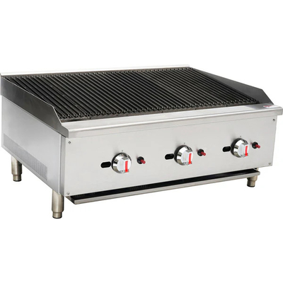 সিলভার অ্যান্ড হোয়াইট 220V-240V আয়রন লাভা রক গ্রিল ডিজিটাল কন্ট্রোল প্যানেল তাপমাত্রা 500 থেকে 700 ডিগ্রী