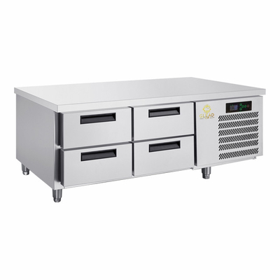 শিল্প শীতল সঞ্চয় / শিল্প চিলার ইউনিট 220V 2N-50HZ বায়ু শীতল ওয়ার্কবেঞ্চ ফ্রিজার 410W পাওয়ার সহ