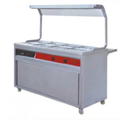 বৈদ্যুতিক বাথ মারি স্যুপ উষ্ণ 220-240V 50Hz স্টেইনলেস স্টীল নির্মাণ সঙ্গে