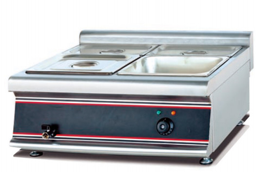 বৈদ্যুতিক বাথ মারি স্যুপ উষ্ণ 220-240V 50Hz স্টেইনলেস স্টীল নির্মাণ সঙ্গে