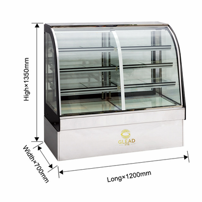 শিল্প রেফ্রিজারেশন সরঞ্জাম বায়ু শীতল 415L 2200W 220-240V 2N ~ 50HZ মন্ত্রিসভা
