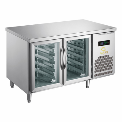 220V-240V 5°C -0°C ডাবল গ্লাস ডোর ইন্ডাস্ট্রিয়াল রেফ্রিজারেশন সরঞ্জাম 150L ডিসপ্লে চিলার