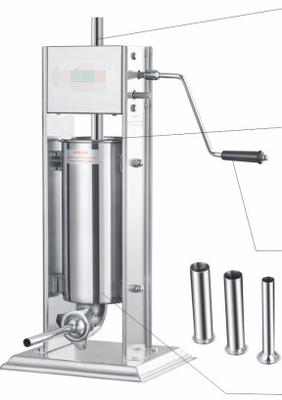 স্টেইনলেস স্টীল 202 রেস্তোরাঁর জন্য 110V-240V ম্যানুয়াল মাংস প্রক্রিয়াকরণ মেশিন সসেজ stuffer/filler