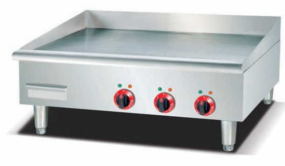 220-240V 50Hz সিলভার ইলেকট্রিক গ্রিডল 0°C থেকে 100°C তাপমাত্রা পরিসীমা সহ