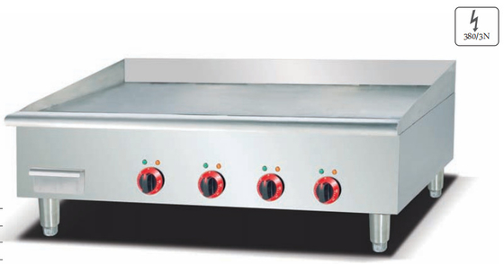 220-240V 50Hz সিলভার ইলেকট্রিক গ্রিডল 0°C থেকে 100°C তাপমাত্রা পরিসীমা সহ