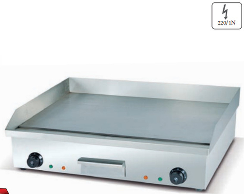 220-240V 50Hz সিলভার ইলেকট্রিক গ্রিডল 0°C থেকে 100°C তাপমাত্রা পরিসীমা সহ