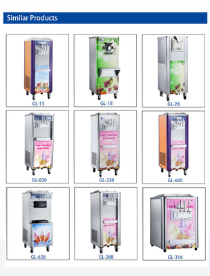 শিল্প শীতল সরঞ্জাম 700W নামমাত্র আউটপুট 100-150 কাপ / ঘন্টা এবং প্রাক শীতল ফাংশন সঙ্গে।
