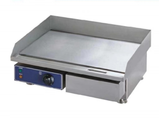 ইলেকট্রিক রেস্টুরেন্ট গ্রিডল 220-240V 50Hz ভোল্টেজের সাথে 0-100oC এ বিভিন্ন ধরণের খাবার রান্না করে