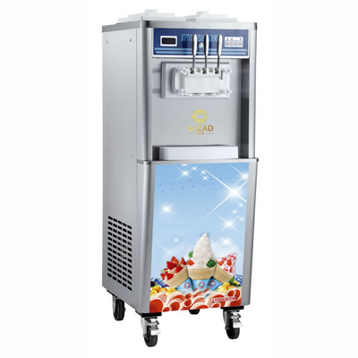 বাণিজ্যিক আইসক্রিম তৈরির মেশিন 2.6kW R22/R404A রেফ্রিজারেন্টস 2x1.8L2x2.1L ক্ষমতা 330-420 কাপ / ঘন্টা