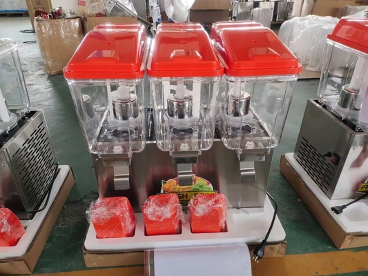 কালো 48L জুস ডিসপেনসার কুলিং সরঞ্জাম 330W শক্তি এবং R134a রেফ্রিজারেন্ট সঙ্গে